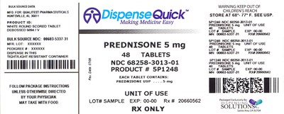 Label Image For 5mg 48 Count Bottle (Ndc 68258 3013 1)